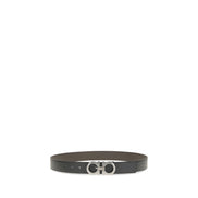 Ferragamo Black Calf Leather Belt