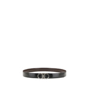 Ferragamo Black Calf Leather Belt