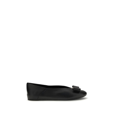 Ferragamo Black Ballet Flats