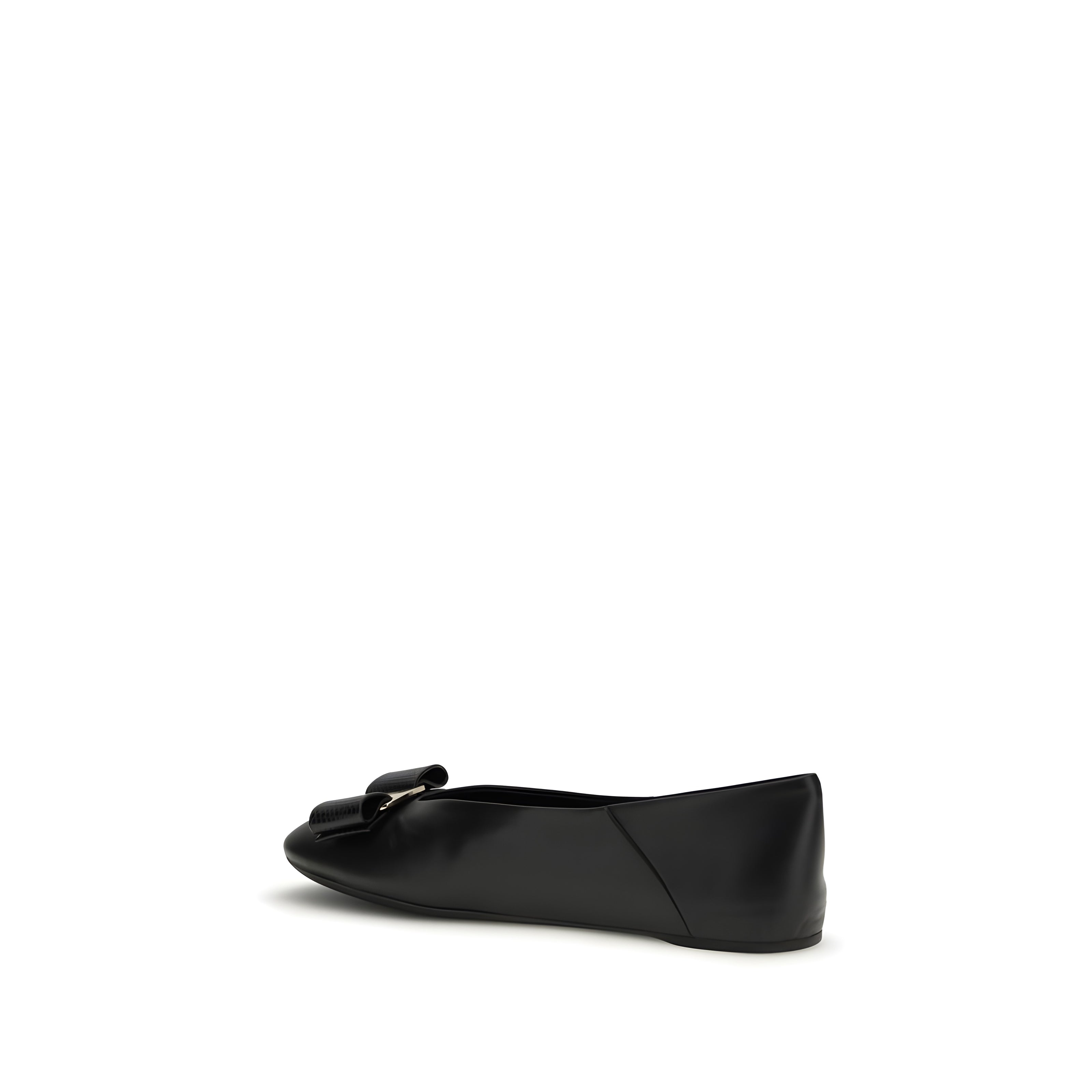 Ferragamo Black Ballet Flats