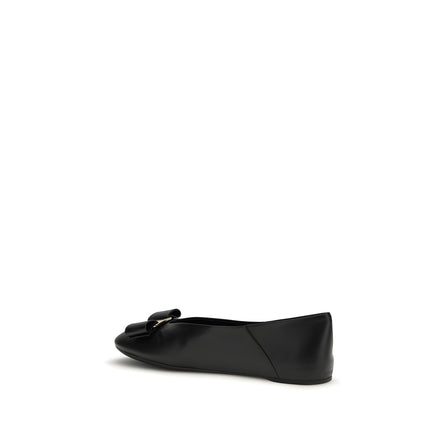 Ferragamo Black Ballet Flats