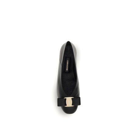 Ferragamo Black Ballet Flats