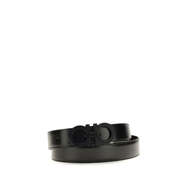 Ferragamo Curea Neagră din Piele