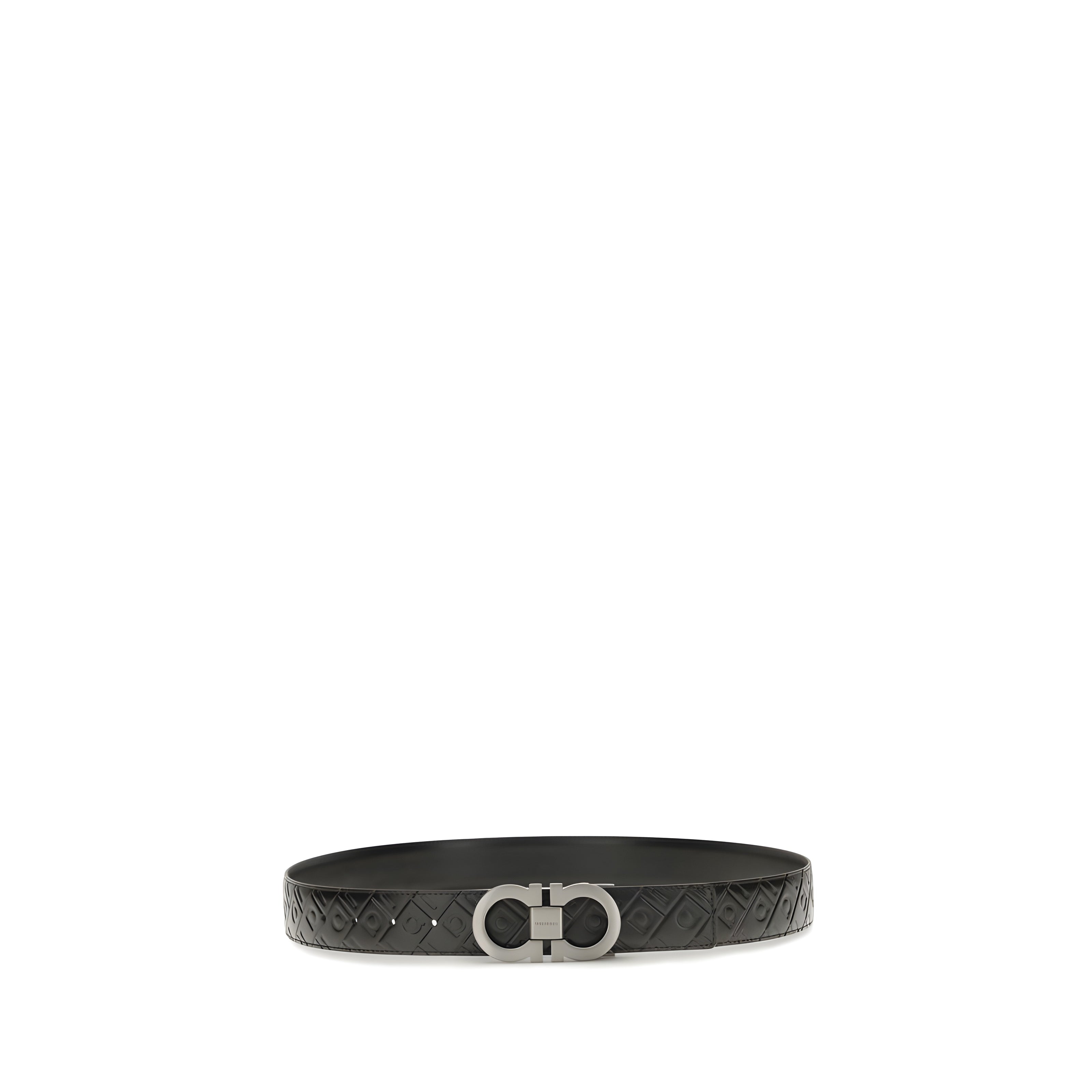 Ferragamo Black Gancini Belt