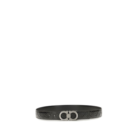 Ferragamo Black Gancini Belt