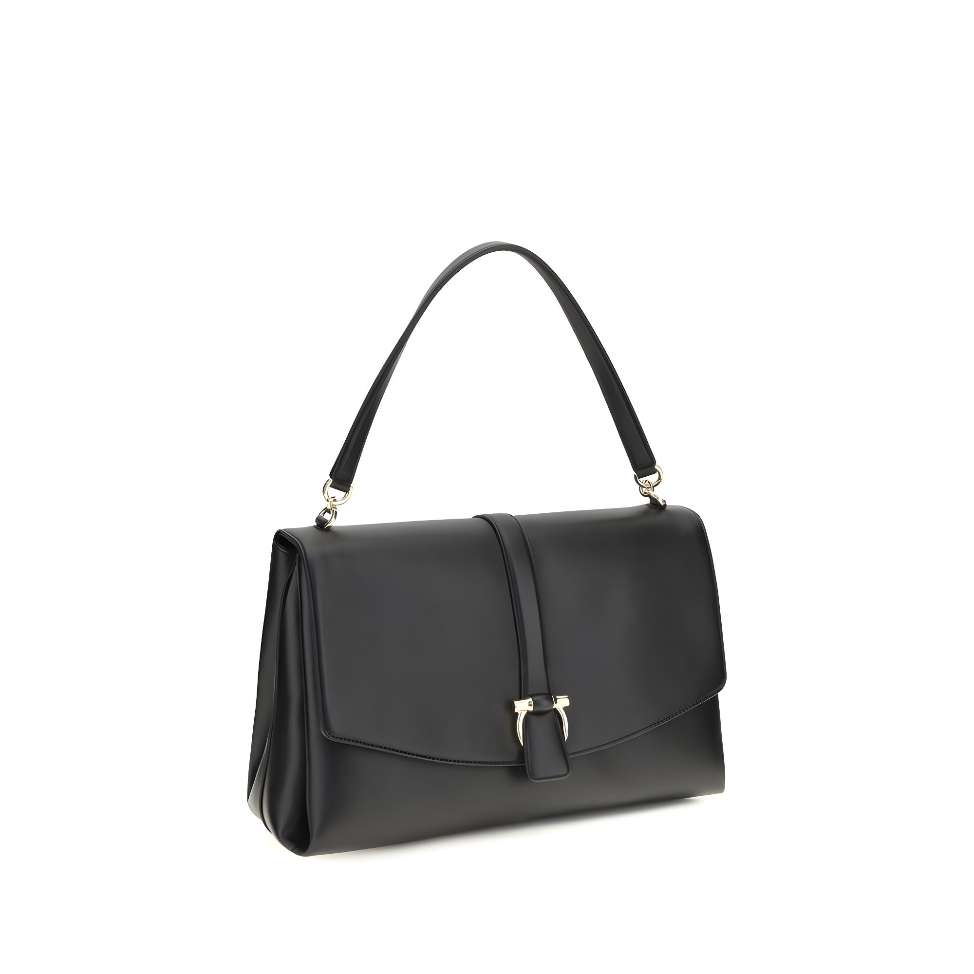 Geantă Ferragamo neagră din piele
