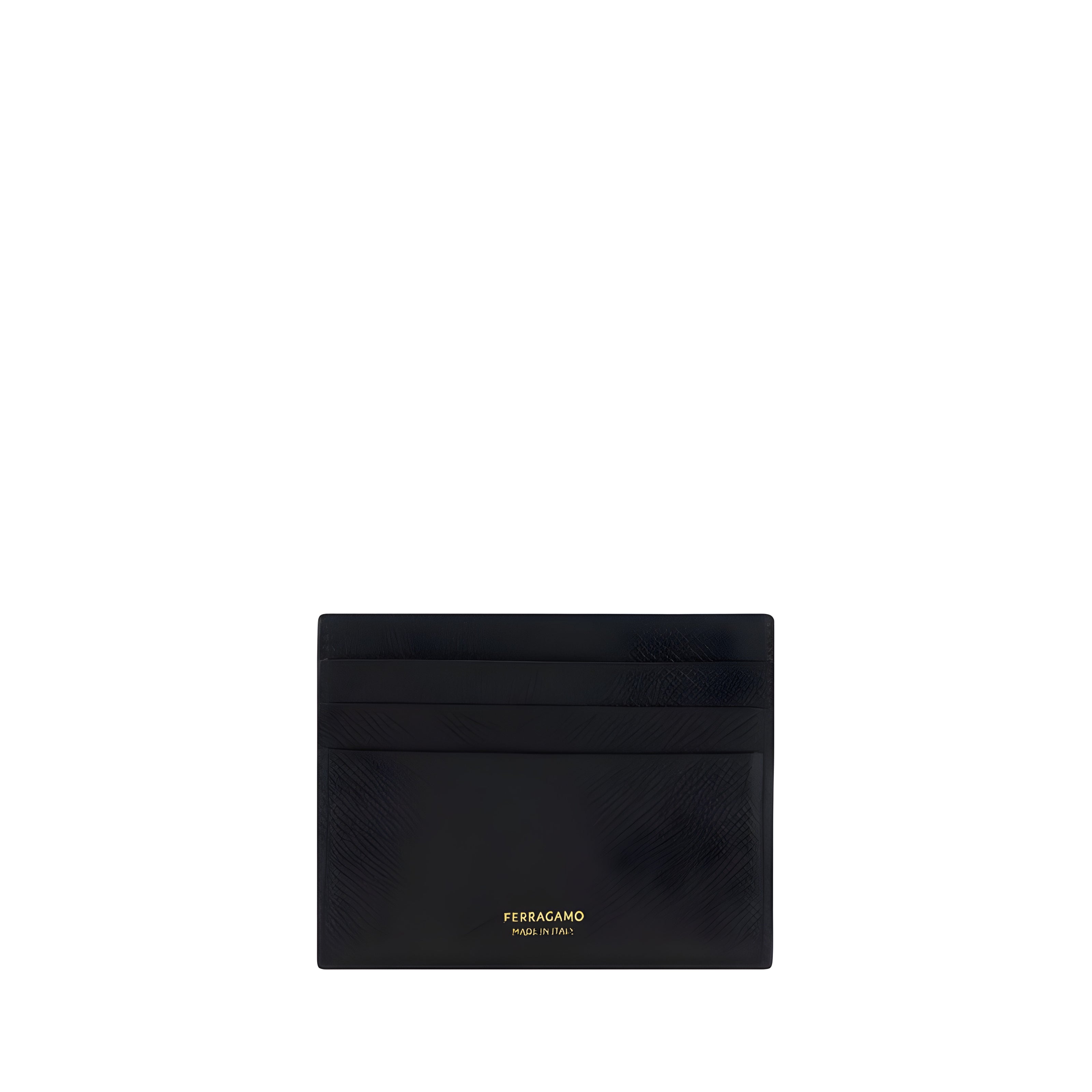 Ferragamo Black Calf Leather Wallet