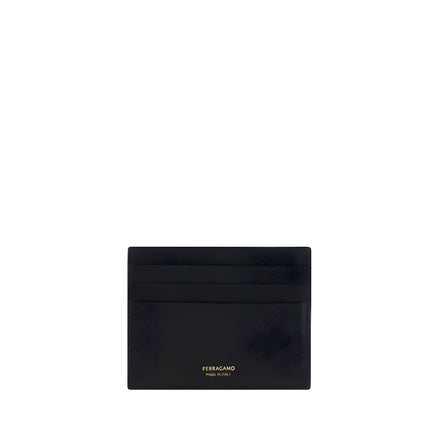 Ferragamo Black Calf Leather Wallet