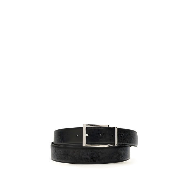 Curea Ferragamo albastră din piele