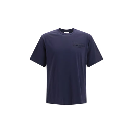 Ferragamo Tricou Albastru din Bumbac
