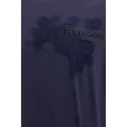 Ferragamo Tricou Albastru din Bumbac