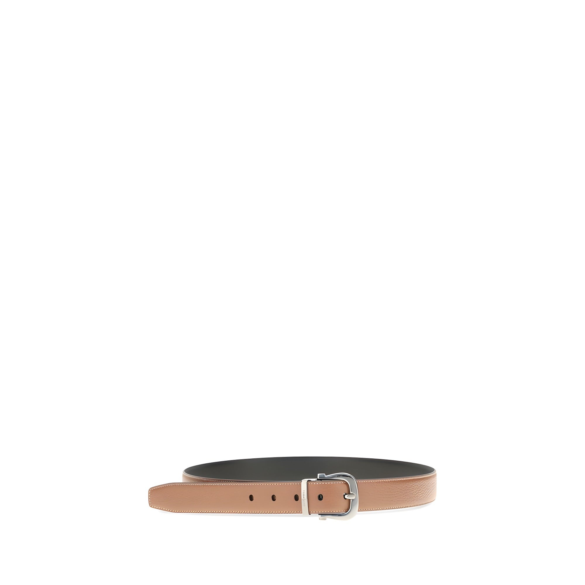 Curea Ferragamo maro din piele