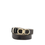 Curea Ferragamo maro din piele