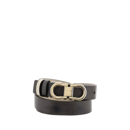 Curea Ferragamo maro din piele