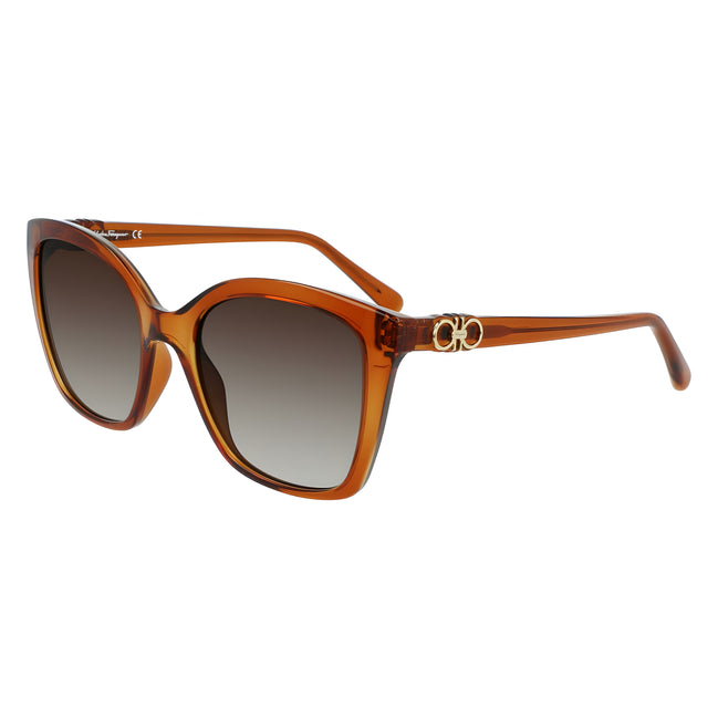 Ochelari de soare maro Ferragamo