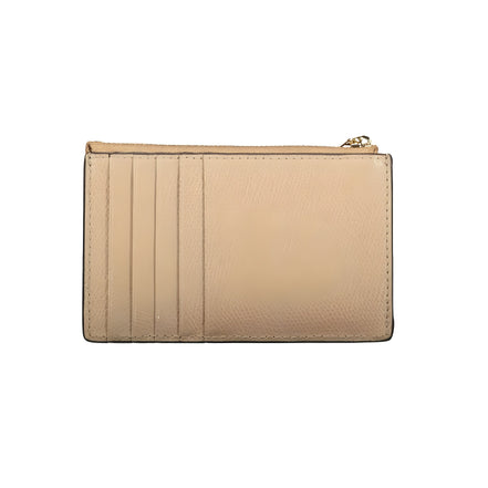 Portofel Furla bej din piele netedă