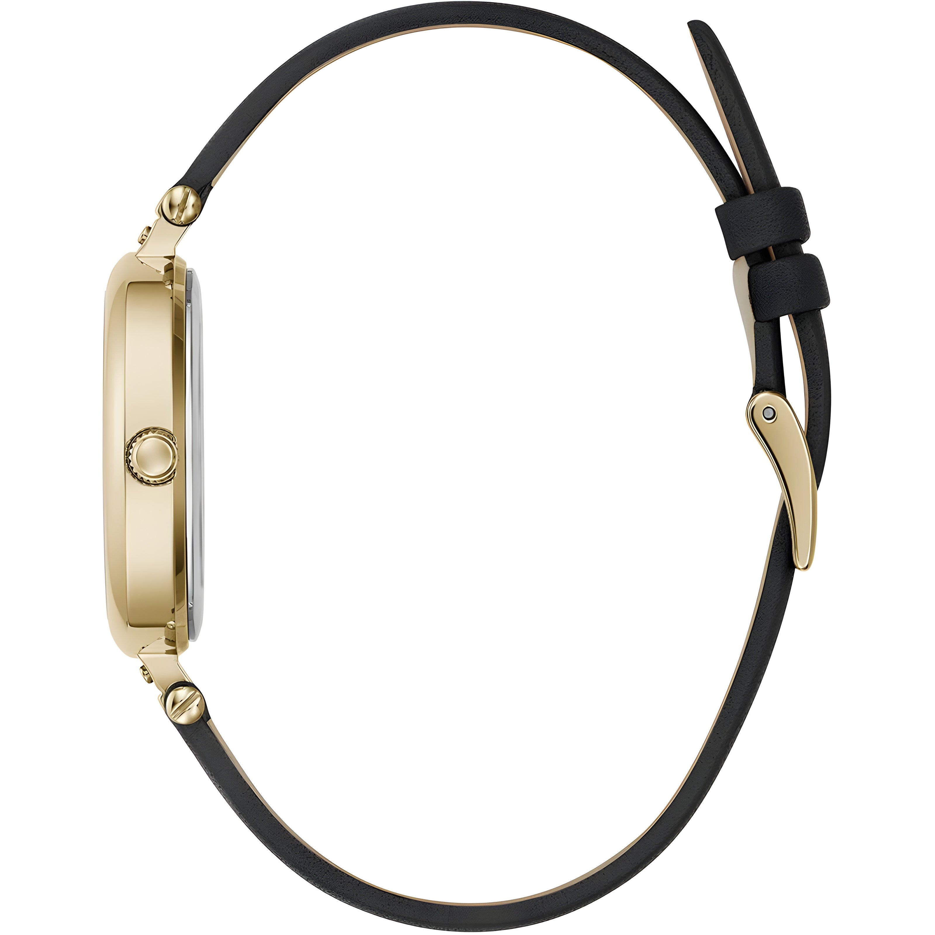 Furla Black Leather Dress Watch