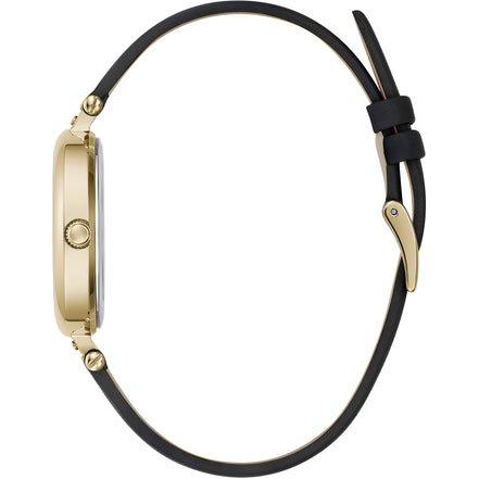 Furla Black Leather Dress Watch