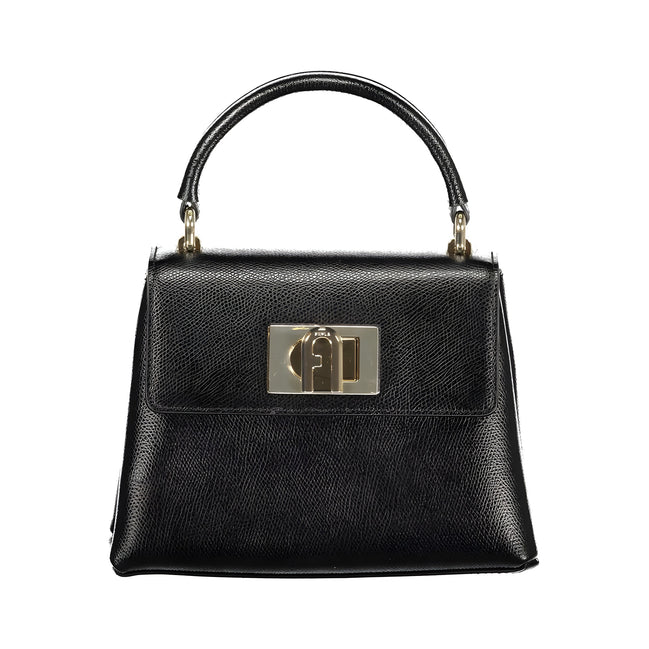 Geantă Furla neagră din piele clasică