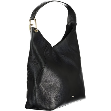 Geantă de umăr Furla neagră din piele Lara