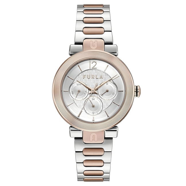 Furla Gray Stainless Steel Dress Watch