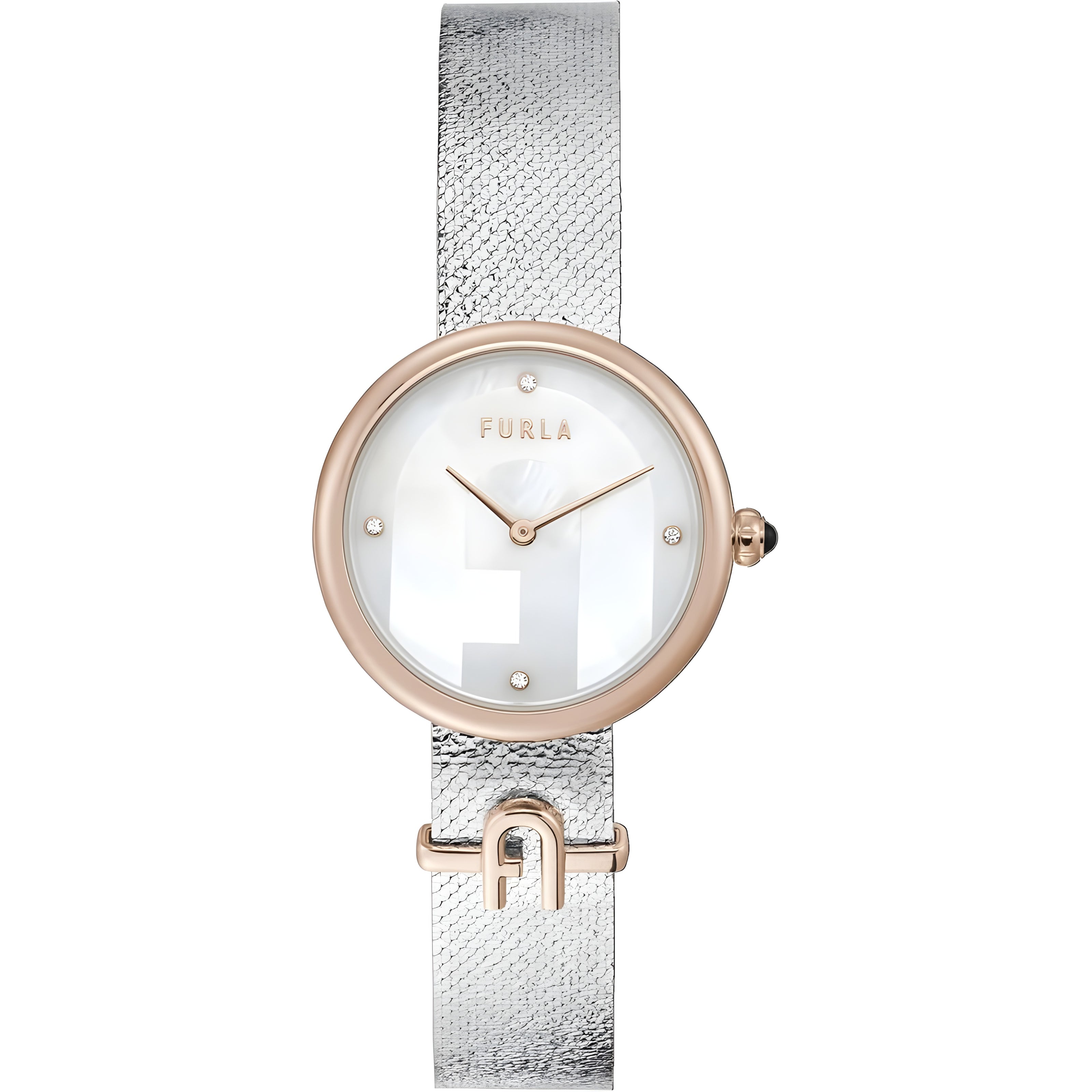 Furla Gray Stainless Steel Dress Watch