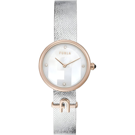Furla Gray Stainless Steel Dress Watch