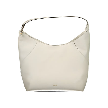 Geantă Furla albă din piele Lara