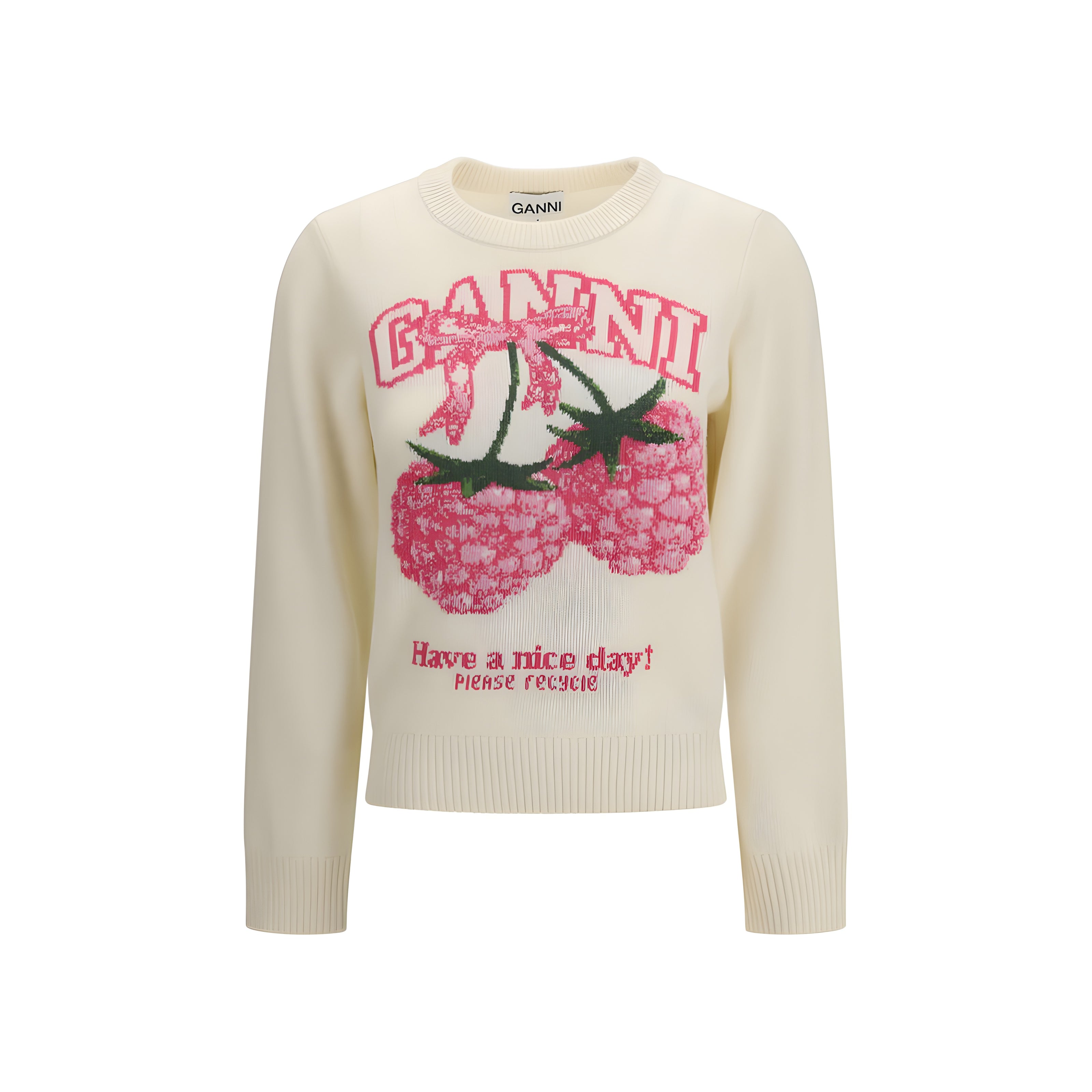 Ganni Beige Wool Sweater