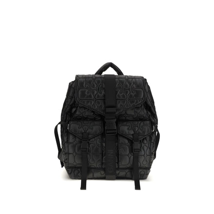 Rucsac Ganni negru din poliamidă