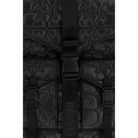 Ganni Black Backpack