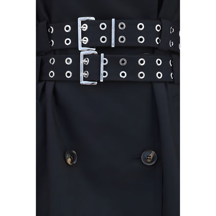 Ganni Black Cotton Coat