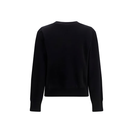 Ganni Black Cotton Sweatshirt