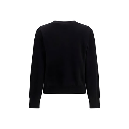 Ganni Black Cotton Sweatshirt