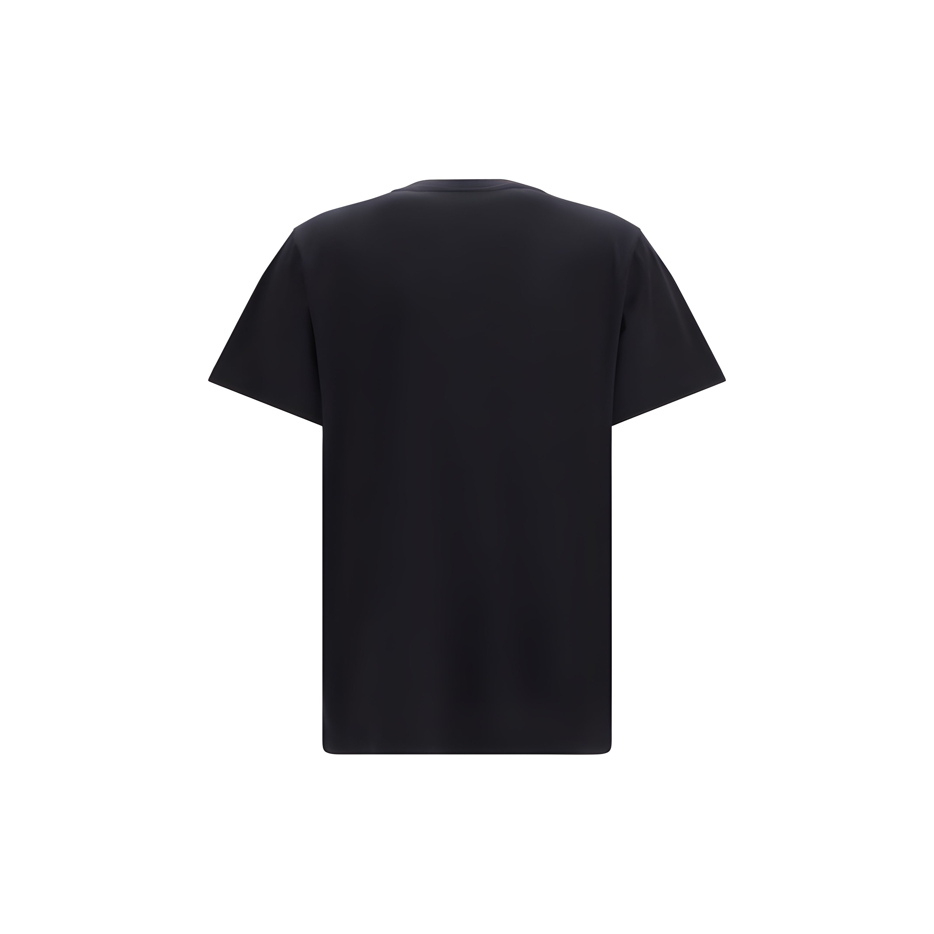 Ganni Black Cotton T-Shirt