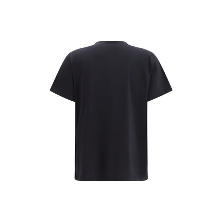Ganni Black Cotton T-Shirt