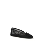 Ganni Black Ballet Flats