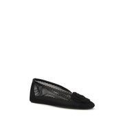 Ganni Black Ballet Flats