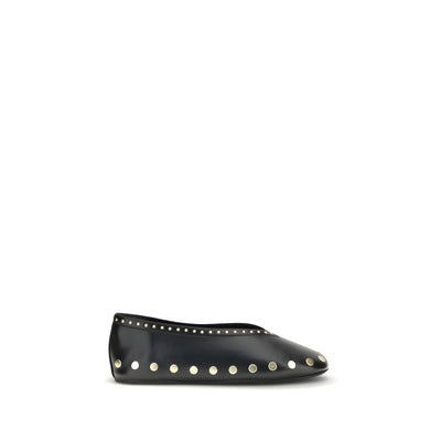 Ganni Black Ballet Flats