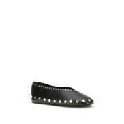 Ganni Black Ballet Flats