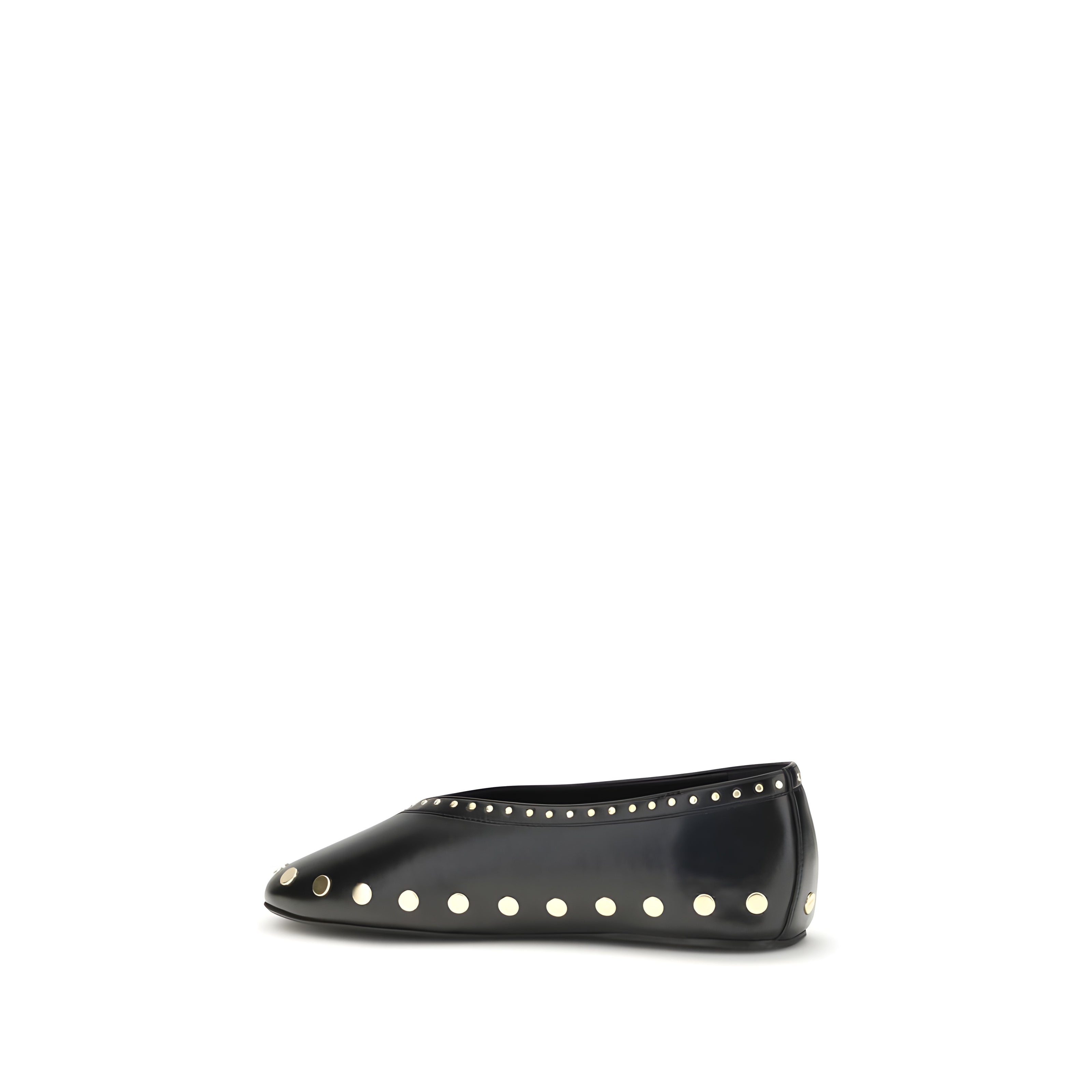 Ganni Black Ballet Flats