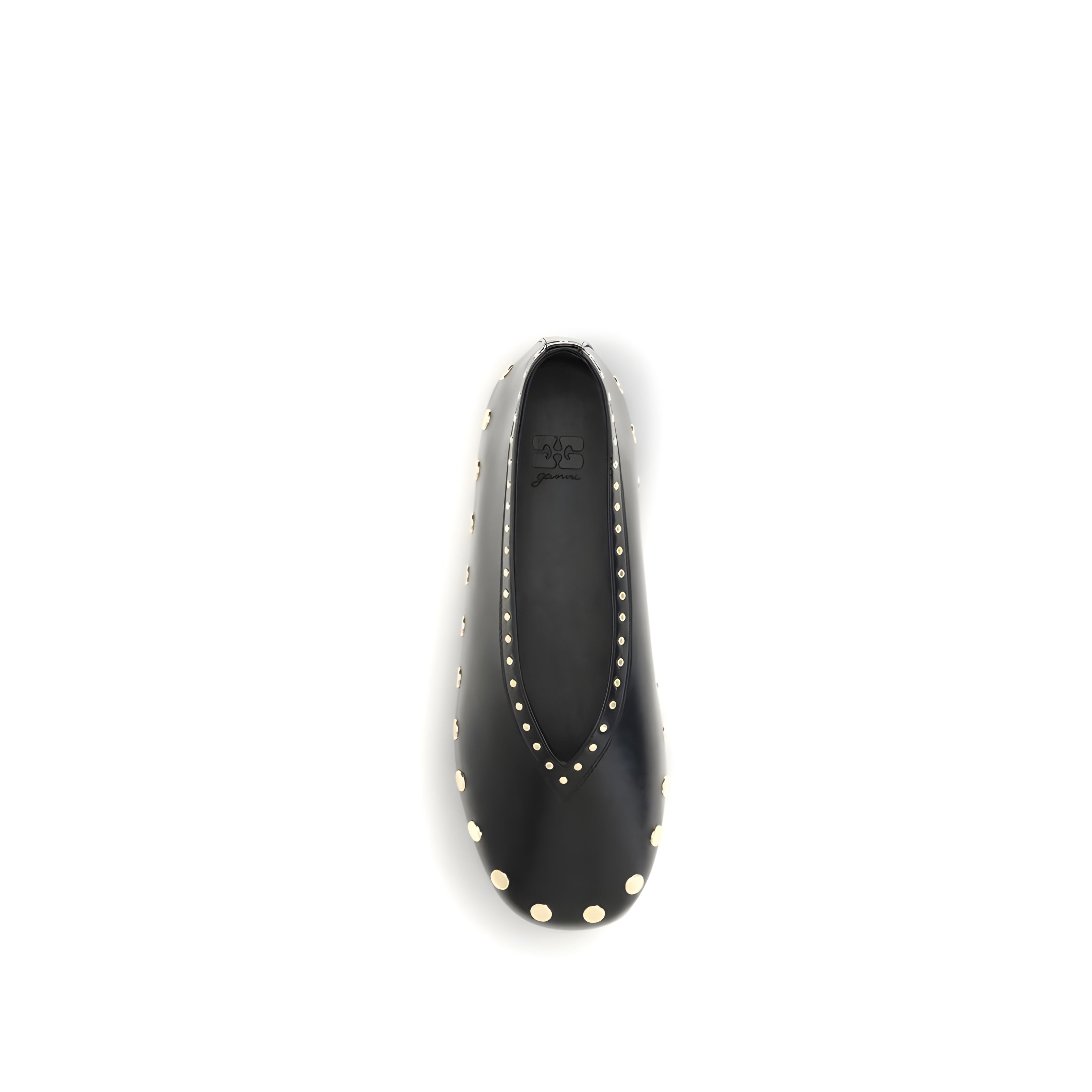 Ganni Black Ballet Flats