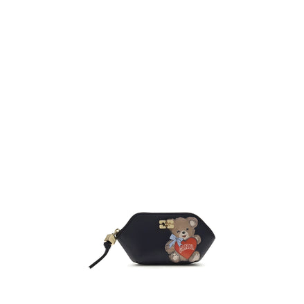 Ganni Black Recycled Leather Wallet