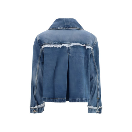 Jachetă Ganni albastră din denim