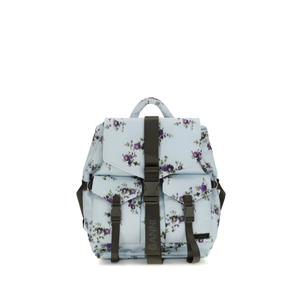 Ganni Blue Backpack