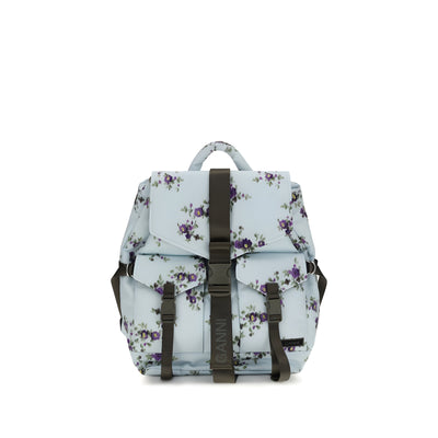 Ganni Blue Backpack