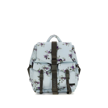 Ganni Blue Backpack
