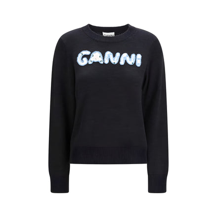 Ganni Gray Wool Sweater