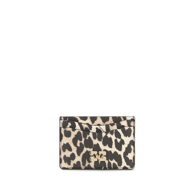 Ganni Multicolor Bou Animal Print Card Holder