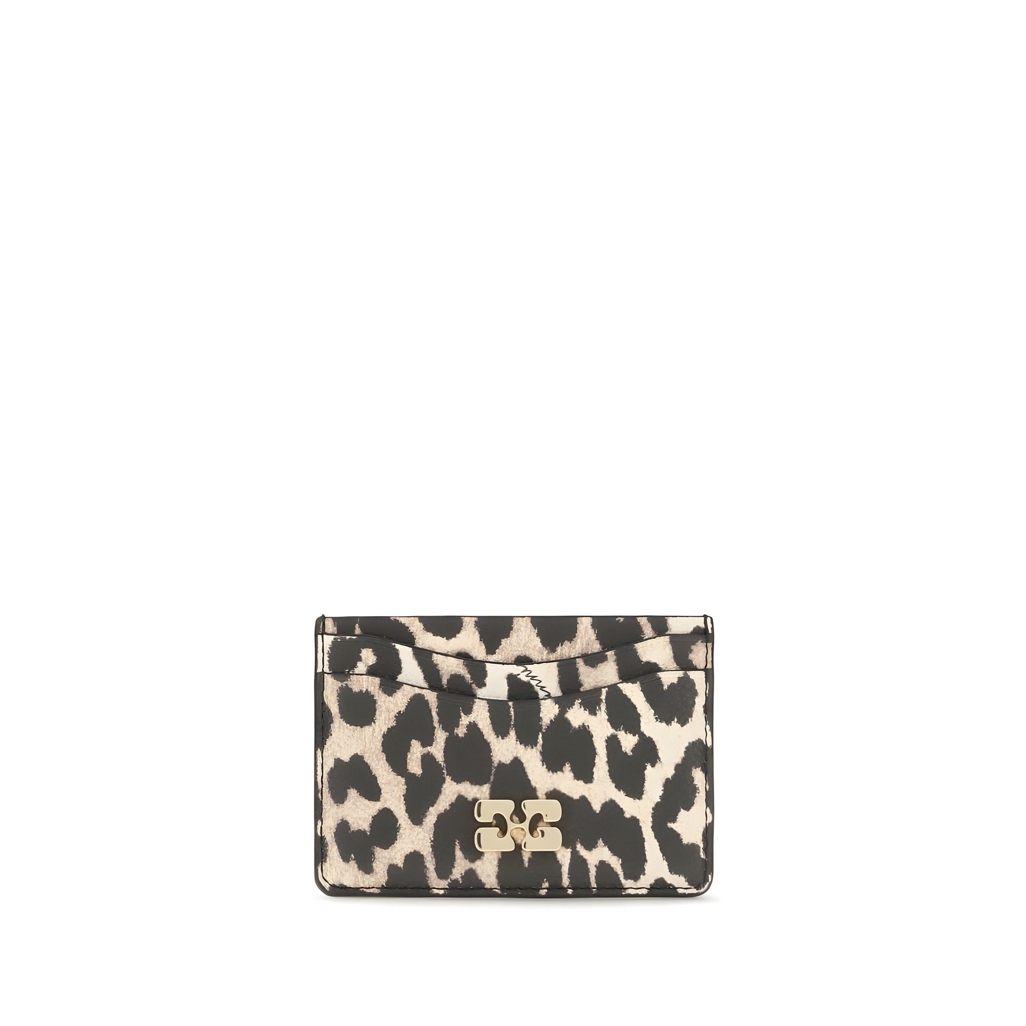 Ganni Multicolor Bou Animal Print Card Holder